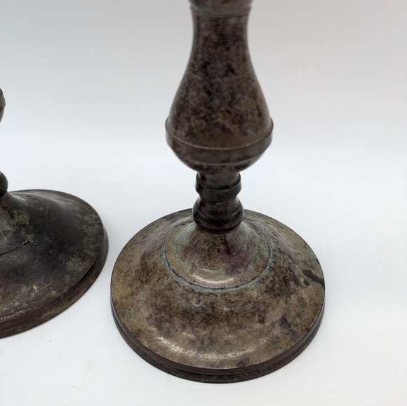 Vintage 8 inch candlestick set of 2 - Picture 2 of 11
